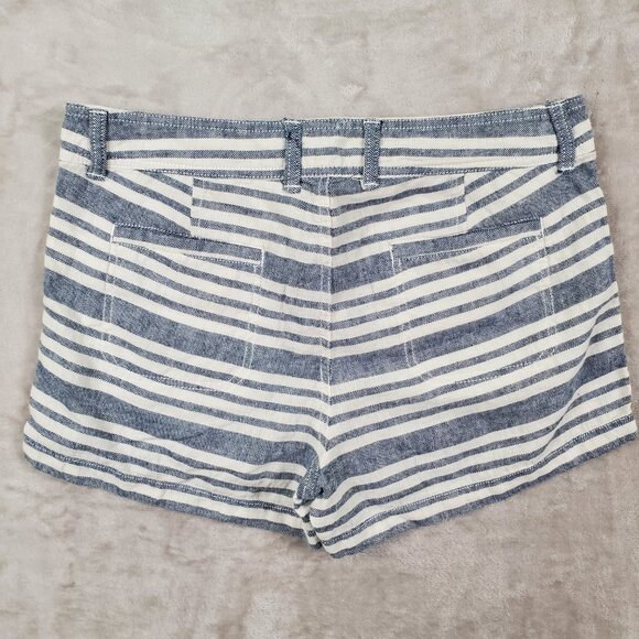 Gap Striped Linen/Cotton Women's Shorts size 6 - Picture 2 of 12